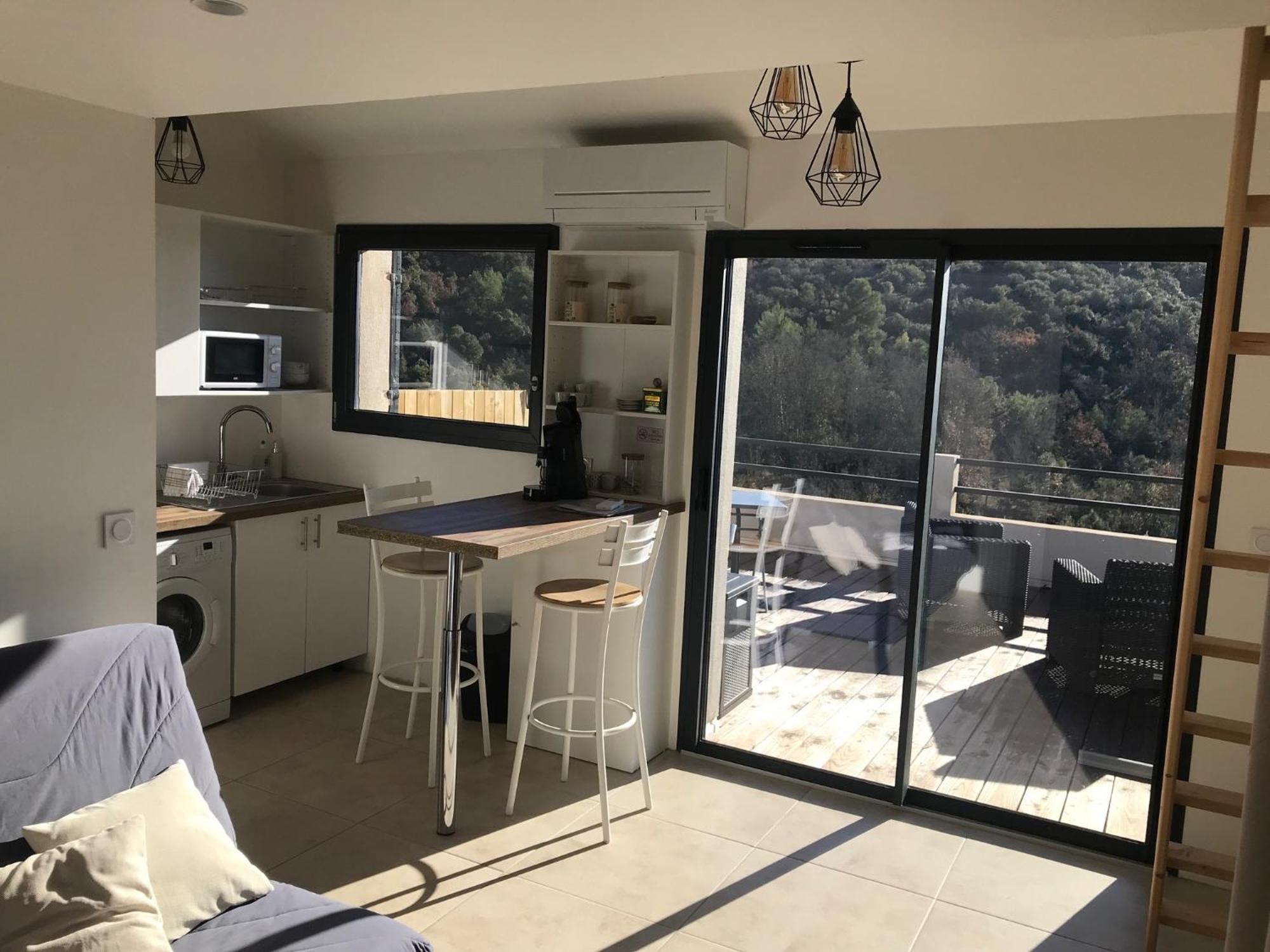 Studio Au Calme, Grande Terrasse Avec Vue Vallee Ginasservis Exteriér fotografie